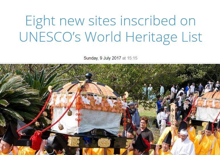Unesco sito - 8 nuovi 2017