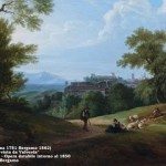 1830ca Bg Alta vista da Valverde - dipinto P.Ronzoni