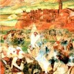 1510ca - da dipinto Romanino - battaglia Colleoni a Bergamo