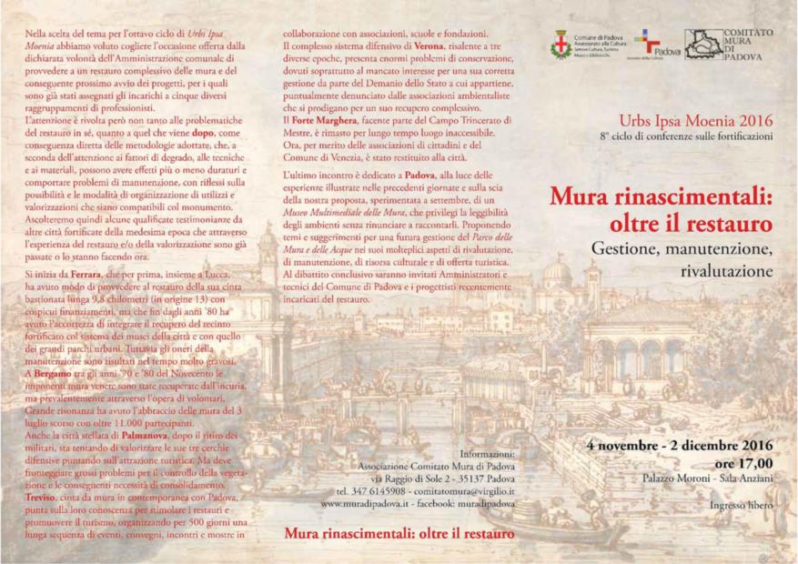161104 conferenza città murate -Urbs Padova1
